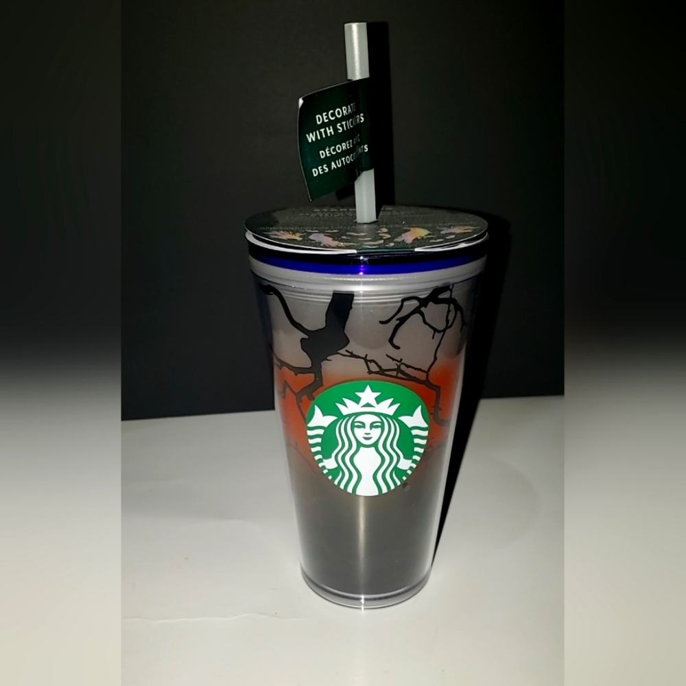 Starbucks Halloween Spooky Forest Grande 16oz Tumbler (comes with the stickers)